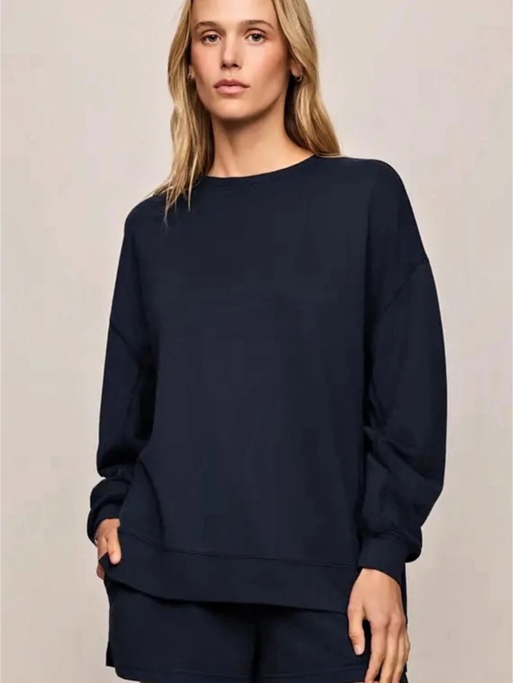 Z Supply Navy Crewneck Sweatshirt